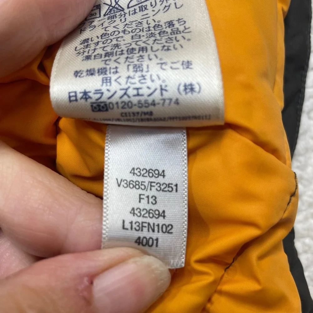 Lands' End Parka Kids L 14-16 Green Grow-A-Longs Down Insulated Hooded Jacket